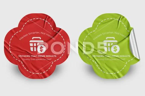 Sticker Mockup PSD Template 8 V1 PSD Template