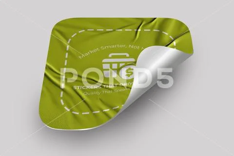 Sticker Mockup PSD Template 8 V1 PSD Template