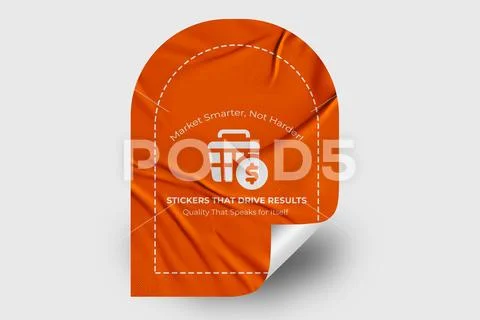 Sticker Mockup PSD Template 8 V1 Template PSD