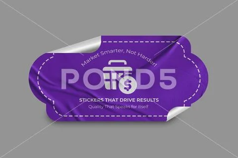 Sticker Mockup PSD Template 8 V1 PSD Template