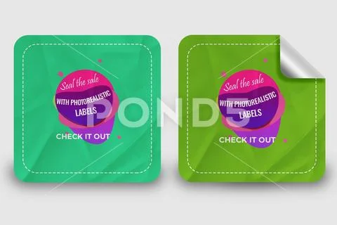Sticker Mockup PSD Template 8 V1 PSD 템플릿