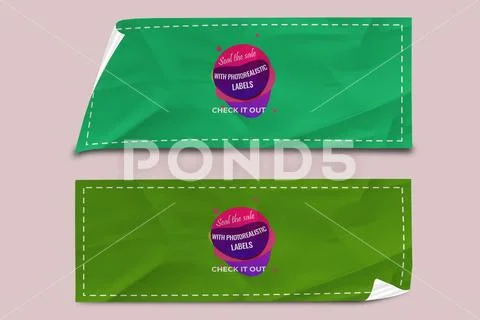 Sticker Mockup PSD Template 8 V1 PSD Template