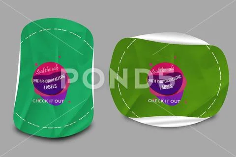 Sticker Mockup PSD Template 8 V1 PSD Template