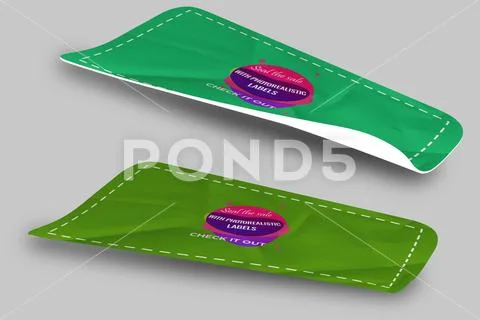 Sticker Mockup PSD Template 8 V1 PSD Template