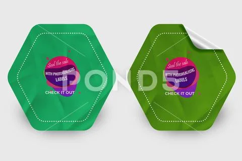 Sticker Mockup PSD Template 8 V1 Modello PSD