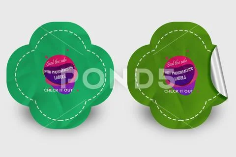 Sticker Mockup PSD Template 8 V1 PSD Template