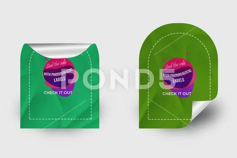 Sticker Mockup PSD Template 8 V1 PSD Template