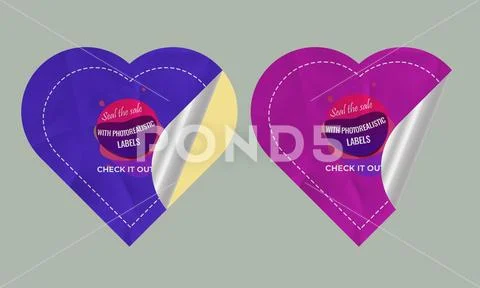 Sticker Mockup PSD Template 8 V1 PSD Template
