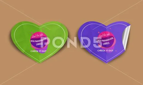 Sticker Mockup PSD Template 8 V1 PSD Template