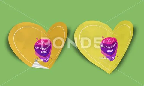 Sticker Mockup PSD Template 8 V1 PSD 템플릿