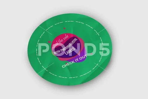 Sticker Mockup PSD Template 8 V1 PSD Template