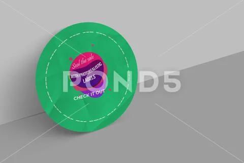 Sticker Mockup PSD Template 8 V1 PSD Template