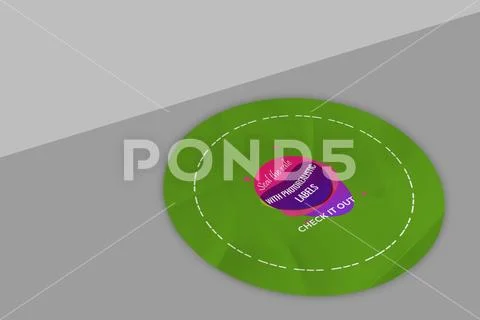 Sticker Mockup PSD Template 8 V1 PSD 템플릿