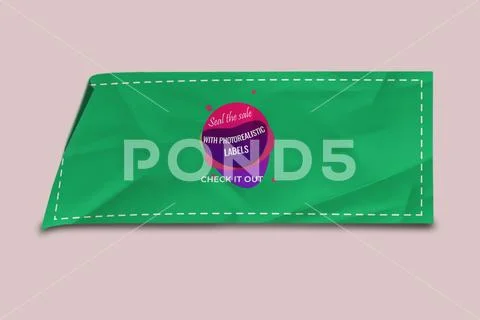 Sticker Mockup PSD Template 8 V1 Modello PSD