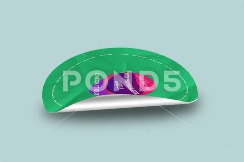 Sticker Mockup PSD Template 8 V1 PSDテンプレート