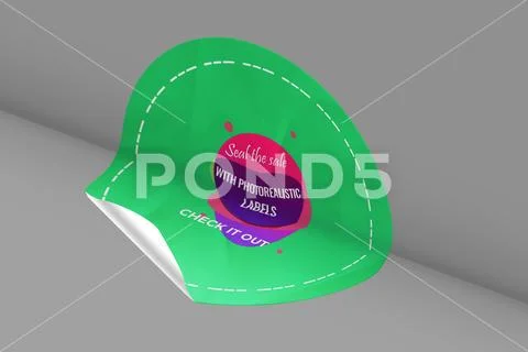 Sticker Mockup PSD Template 8 V1 PSD Template