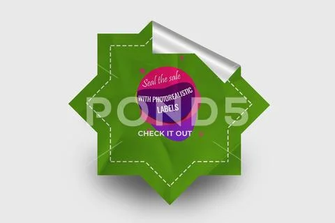 Sticker Mockup PSD Template 8 V1 PSD 模板