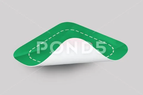 Sticker Mockup PSD Template 8 V1 Modello PSD