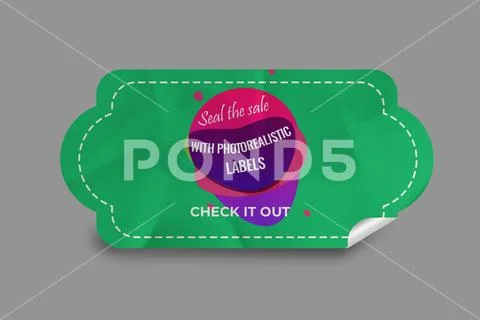 Sticker Mockup PSD Template 8 V1 PSD Template