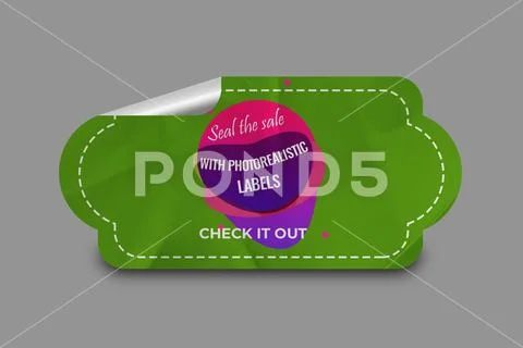 Sticker Mockup PSD Template 8 V1 Modello PSD