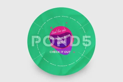 Sticker Mockup PSD Template 8 V1 PSD Template