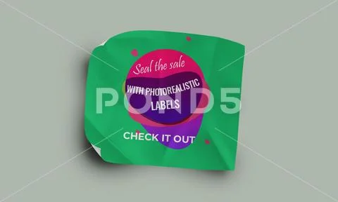 Sticker Mockup PSD Template 8 V1 PSD Template