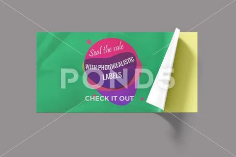 Sticker Mockup PSD Template 8 V1 PSD 템플릿