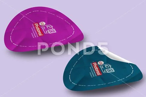 Sticker Mockup PSD Template 8 V1 PSD 템플릿