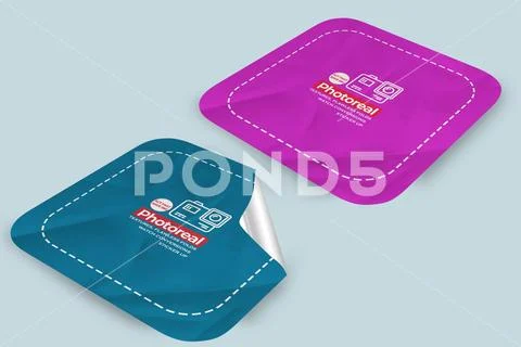 Sticker Mockup PSD Template 8 V1 PSD 템플릿
