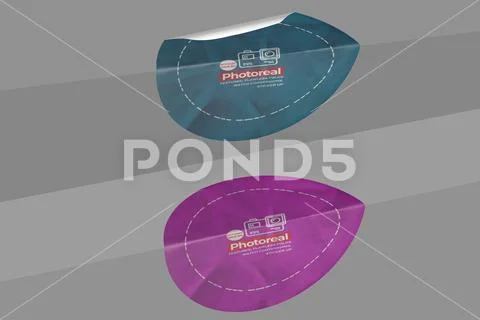 Sticker Mockup PSD Template 8 V1 PSD Template