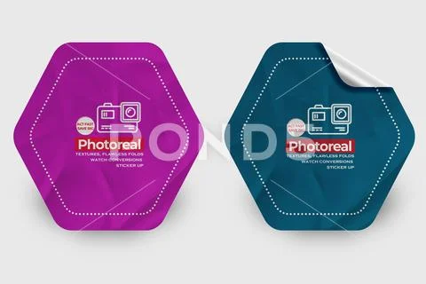 Sticker Mockup PSD Template 8 V1 PSD-sjabloon