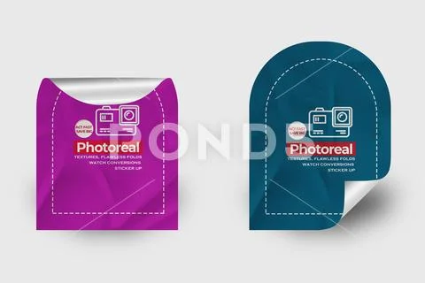 Sticker Mockup PSD Template 8 V1 PSD 템플릿