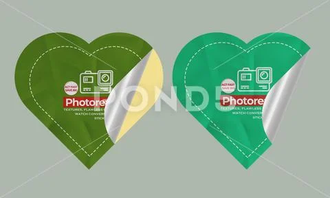 Sticker Mockup PSD Template 8 V1 Template PSD
