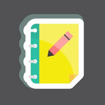 Sticker Official Document. suitable for Wedding symbol. simple design editabl Stock Illustration