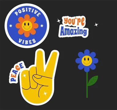 Sticker pack  Illustrazione stock