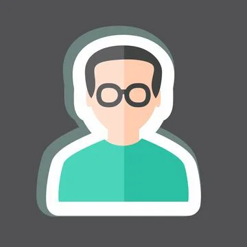 Sticker Programmer. suitable for Programming symbol. simple design editable.  Stock-Illustration