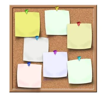 Sticker reminders Stock Illustration