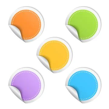 Sticker set Stock Illustration