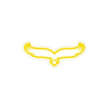Sticker silhouette of an eagle Stock Illustration
