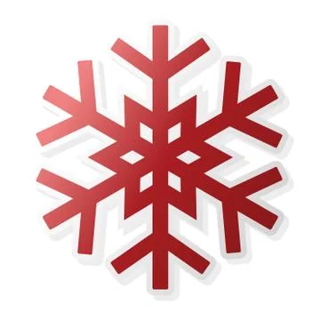 Sticker snowflake Stock Illustration