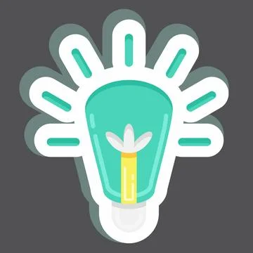 Sticker Solving. related to Machine Learning symbol. simple design editable.. イラスト素材