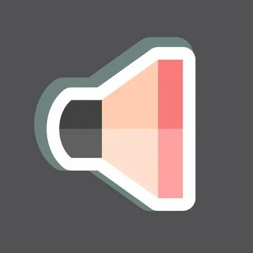 Sticker Speaker 2. suitable for web interface symbol. simple design editable. Stock Illustration