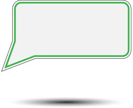 Sticker speech bubble Stock Illustration