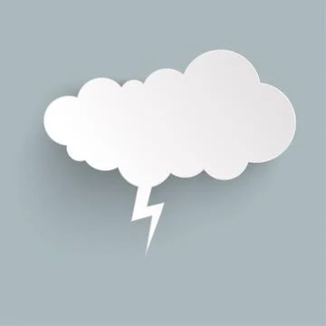 Sticker speech bubble with shadow Stock Illustration