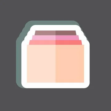 Sticker Tabs. suitable for web interface symbol. simple design editable. desi Stock Illustration