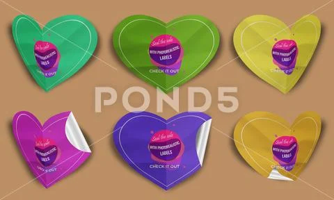 Sticker Tag Label Mockup Design Template 23 V29 Modello PSD