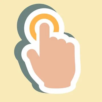 Sticker Tap - Simple illustration,Editable stroke Stock Illustration