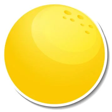 Sticker template with the moon isolated Illustrazione stock