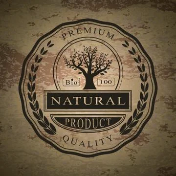 Sticker on the textured background Stock Illustration