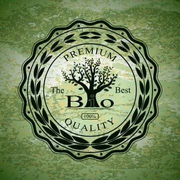 Sticker on the textured background Stock Illustration